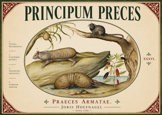 Joris Hoefnagel Praeces Armatae. No6 - Plakat