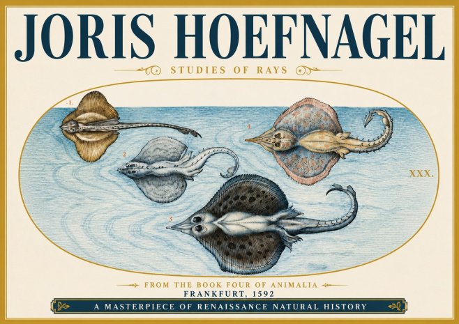 Joris Hoefnagel Rays and Skates No5 - Plakat