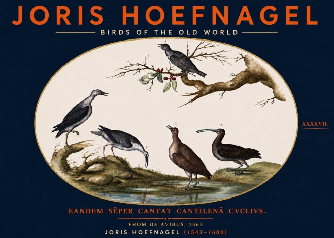 Joris Hoefnagel Birds of the Old World No5 - Plakat