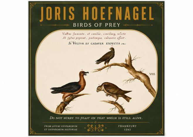 Joris Hoefnagel Birds of Prey No5 - Plakat