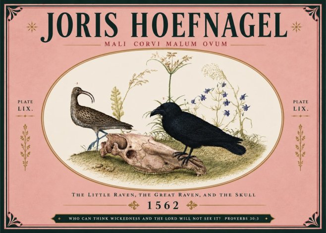 Joris Hoefnagel The Little Raven, the Great Raven, and the Skull No5 - Plakat