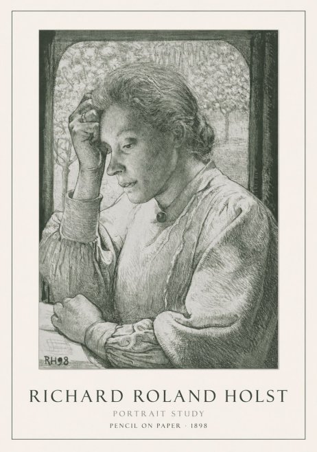 Richard Roland Holst Portrait Study No1 - Plakat