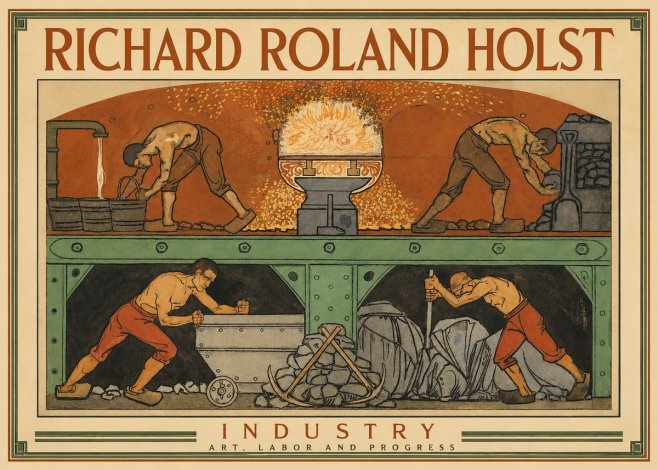 Richard Roland Holst Industry No2 - Plakat