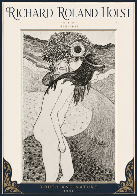 Richard Roland Holst Youth and Nature No4 - Plakat