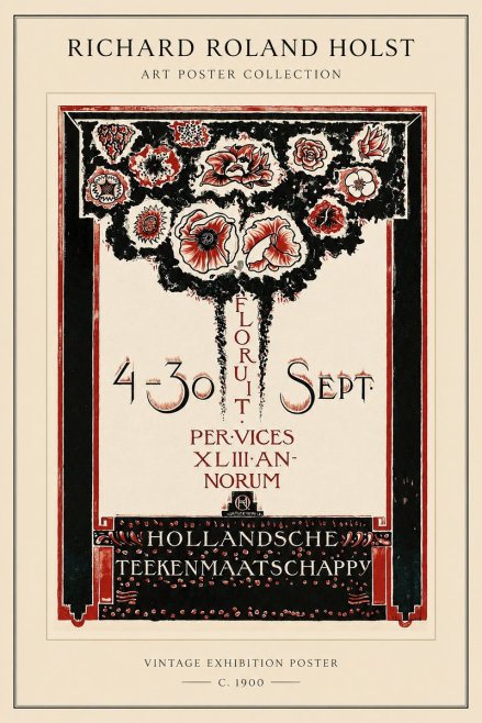 Richard Roland Holst Hollandsche Teekenmaatschappij No1 - Plakat
