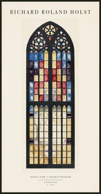 Richard Roland Holst Design for a Church Window No1 - Plakat