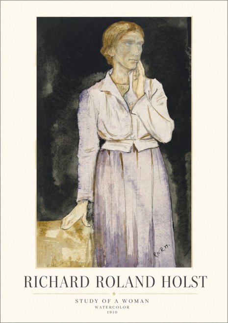 Richard Roland Holst Study of a Woman No1 - Plakat