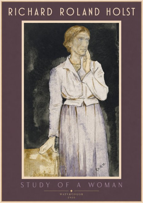 Richard Roland Holst Study of a Woman No2 - Plakat