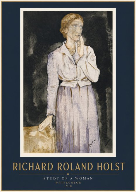 Richard Roland Holst Study of a Woman No5 - Plakat