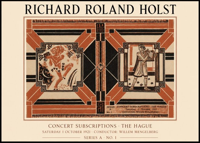 Richard Roland Holst Concert Subscriptions - the Hague No1 - Plakat