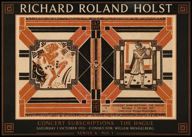 Richard Roland Holst Concert Subscriptions - the Hague No2 - Plakat