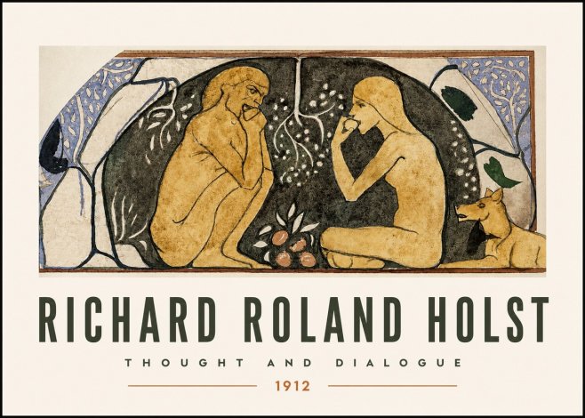 Richard Roland Holst Thought and Dialogue No2 - Plakat