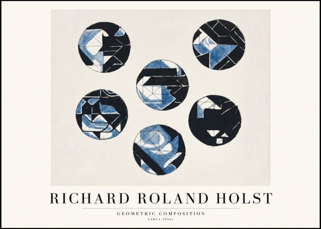 Richard Roland Holst Geometric Composition No1 - Plakat