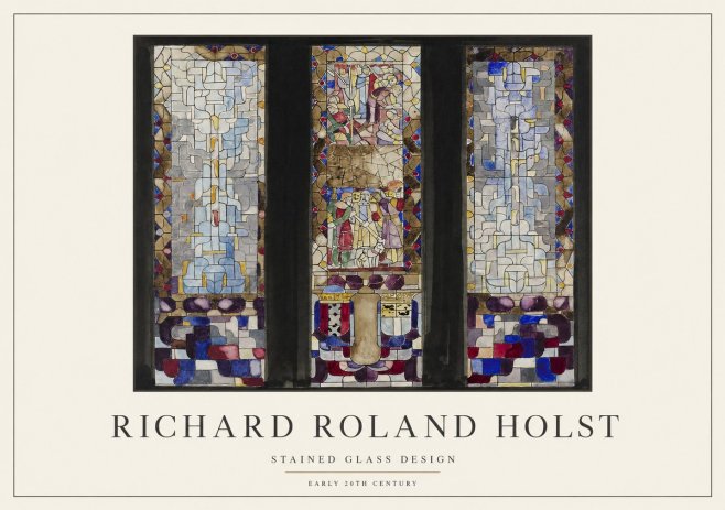 Richard Roland Holst Stained Glass Design No1 - Plakat