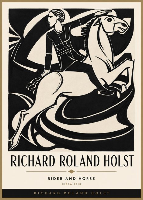 Richard Roland Holst Rider and Horse No3 - Plakat