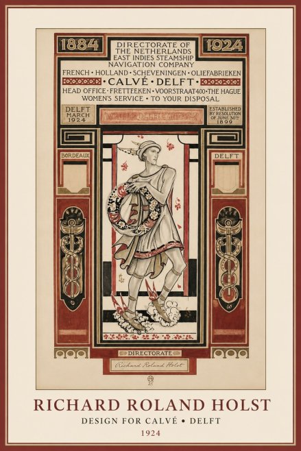 Richard Roland Holst Design for Calvé • Delft No1 - Plakat
