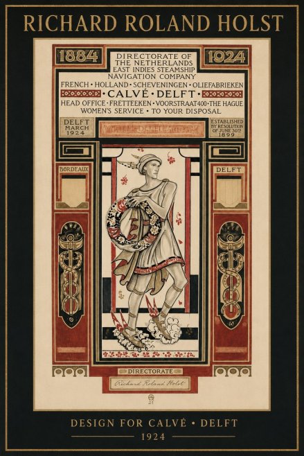 Richard Roland Holst Design for Calvé • Delft No2 - Plakat
