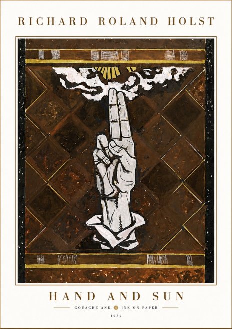 Richard Roland Holst Hand and Sun No6 - Plakat