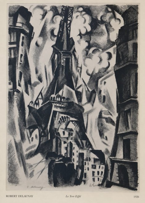 Robert Delaunay La Tour Eiffel No6 - Plakat