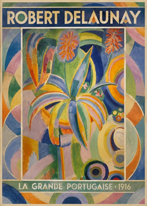 Robert Delaunay La Grande Portugaise I No1 - Plakat