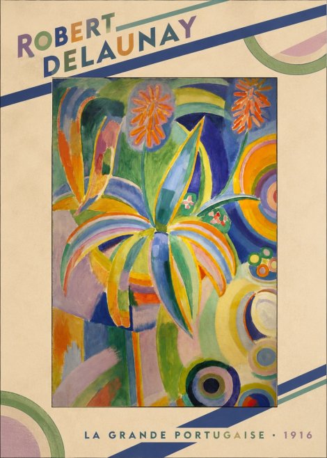 Robert Delaunay La Grande Portugaise I No3 - Plakat