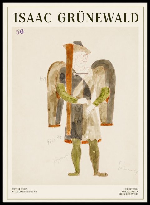 Isaac Grünewald Costume Design IV No1 - Plakat