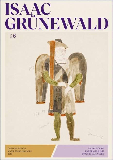 Isaac Grünewald Costume Design IV No3 - Plakat