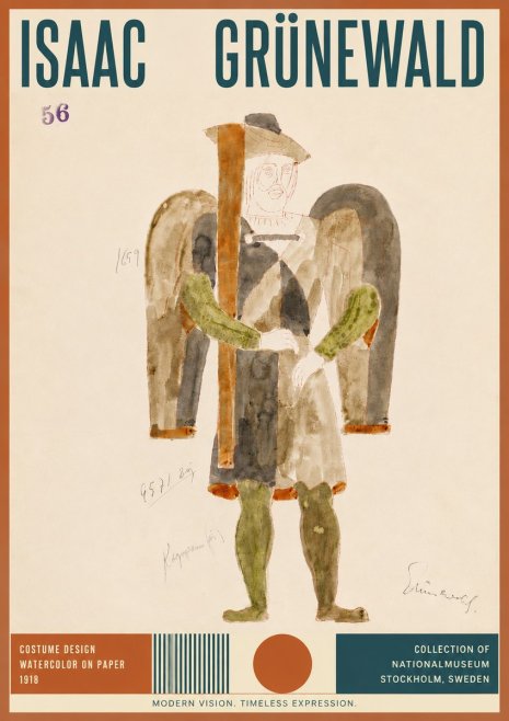 Isaac Grünewald Costume Design IV No5 - Plakat