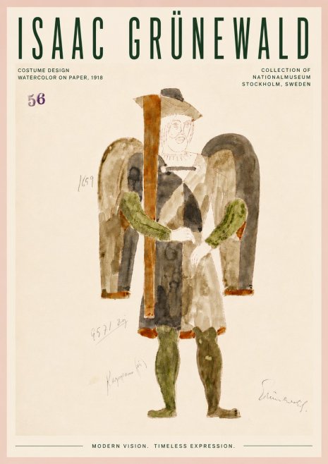Isaac Grünewald Costume Design IV No6 - Plakat