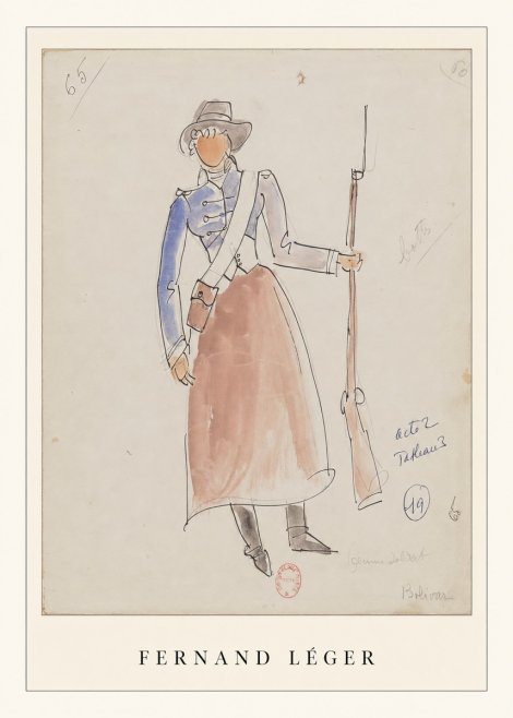 Fernand Léger Jeune Soldat No2 - Plakat
