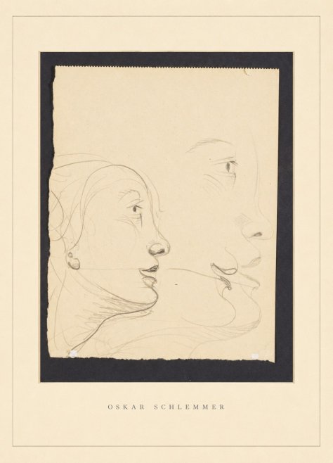 Oskar Schlemmer Profile Studies No4 - Plakat