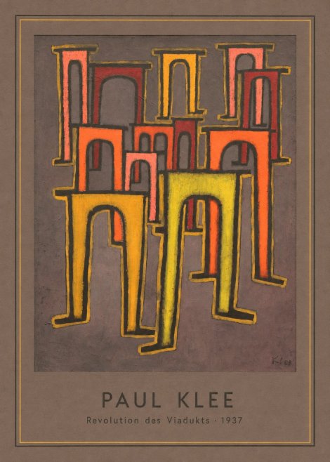 Paul Klee Revolution Des Viadukts No4 - Plakat