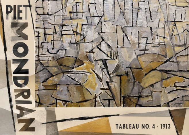 Piet Mondrian Tableau No. 4 No6 - Plakat
