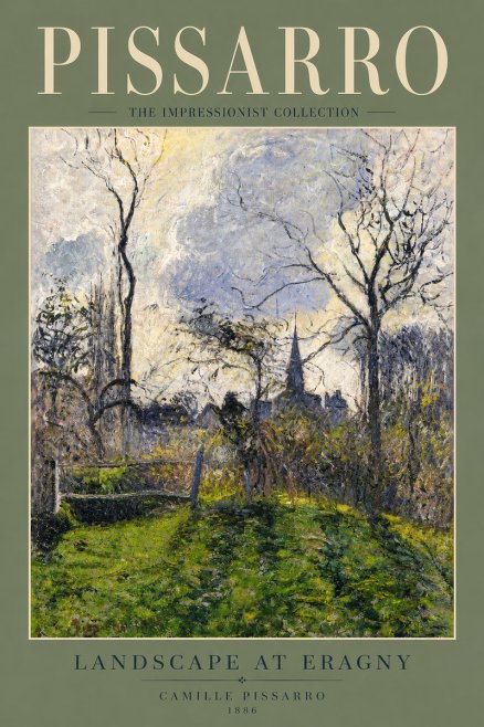 Pissarro Landscape at Eragny No4 - Plakat