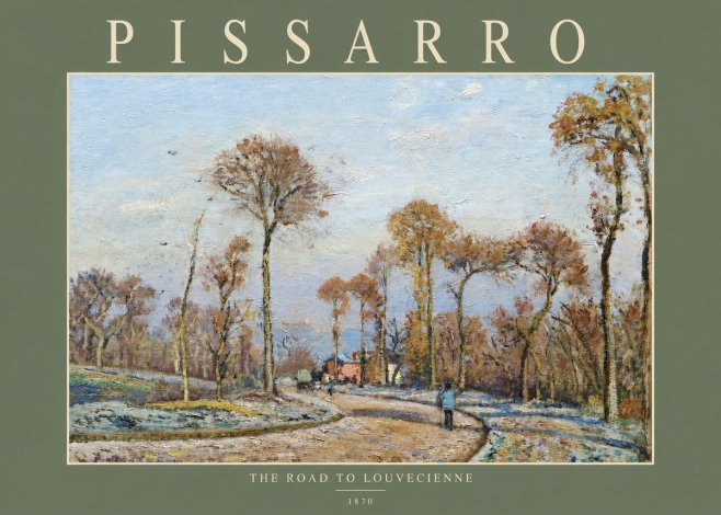 Pissarro The Road to Louvecienne No2 - Plakat