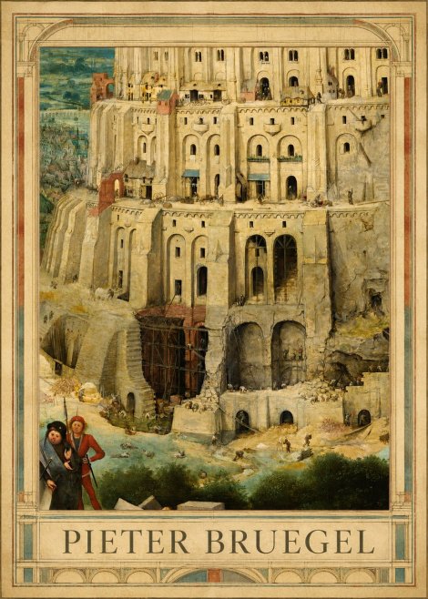 Pieter Bruegel The Tower of Babel IV No1 - Plakat