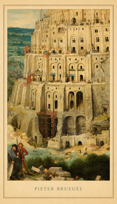 Pieter Bruegel The Tower of Babel IV No4 - Plakat