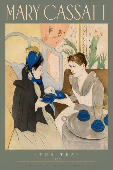 Mary Cassatt The Tea No4 - Plakat
