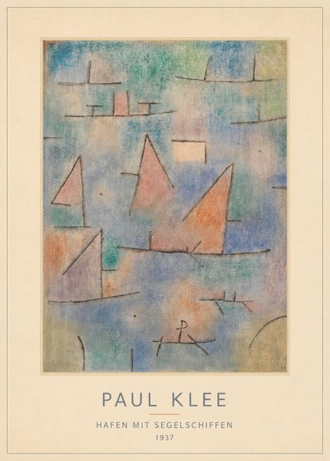 Paul Klee Hafen Mit Segelschiffen No4 - Plakat