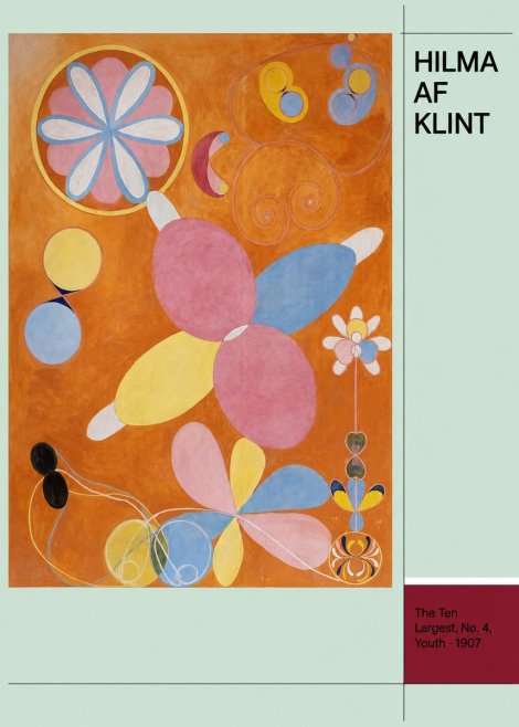 Hilma af Klint The Ten Largest, No. 4, Youth No4 - Plakat