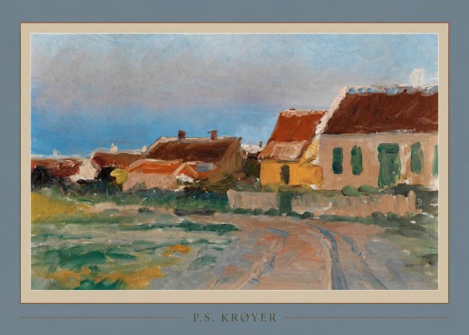 P.S. Krøyer Houses in Skagen No2 - Plakat