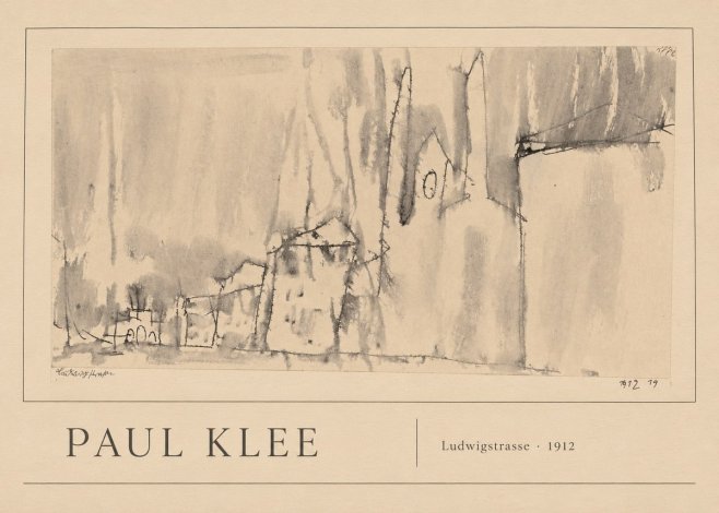Paul Klee Ludwigstrasse No1 - Plakat