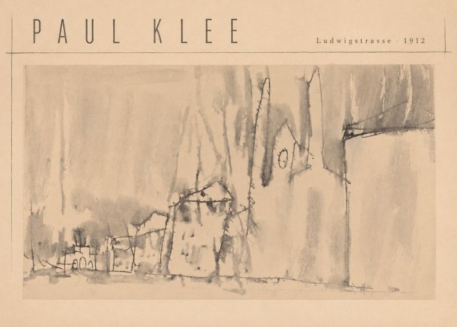 Paul Klee Ludwigstrasse No4 - Plakat