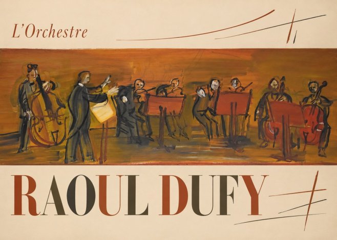 Raoul Dufy L'orchestre No6 - Plakat