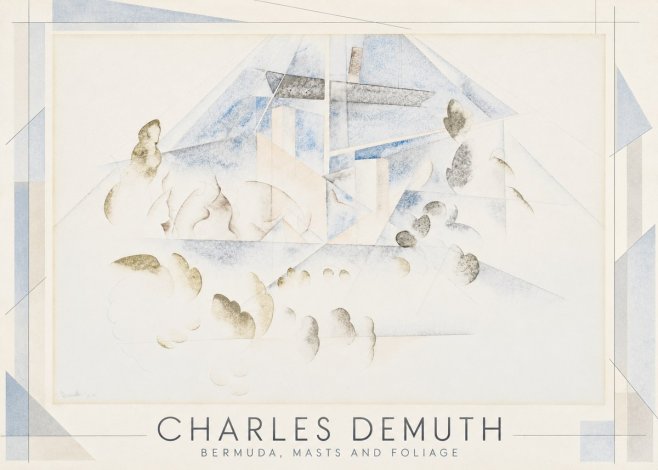 Charles Demuth Bermuda, Masts and Foliage No1 - Plakat