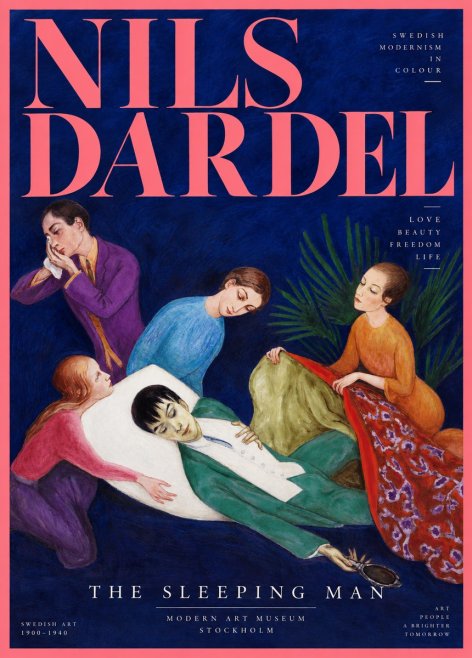Nils Dardel The Sleeping Man No2 - Plakat