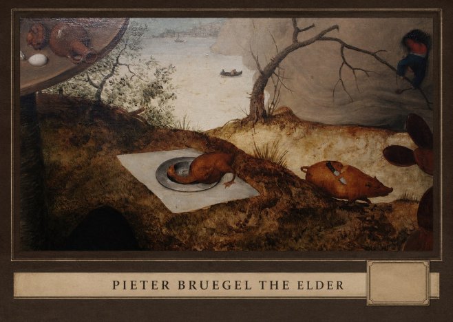 Pieter Bruegel The Pig Is Stabbed No3 - Plakat