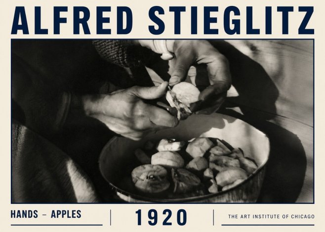Alfred Stieglitz Hands - Apples No6 - Plakat