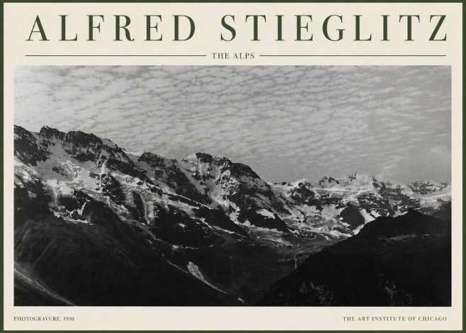 Alfred Stieglitz The Alps No3 - Plakat