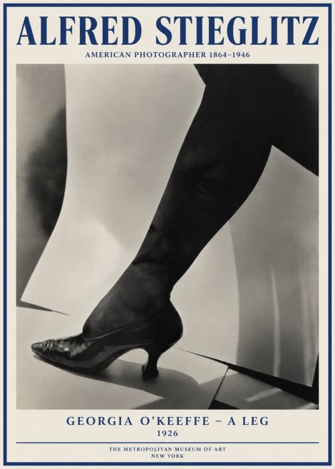 Alfred Stieglitz Georgia O'keeffe – a Leg No4 - Plakat